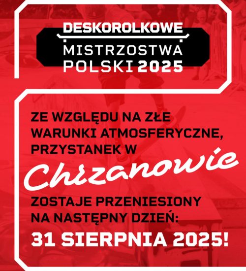 Zmiana terminu deskorolkowego przystanku w Chrzanowie